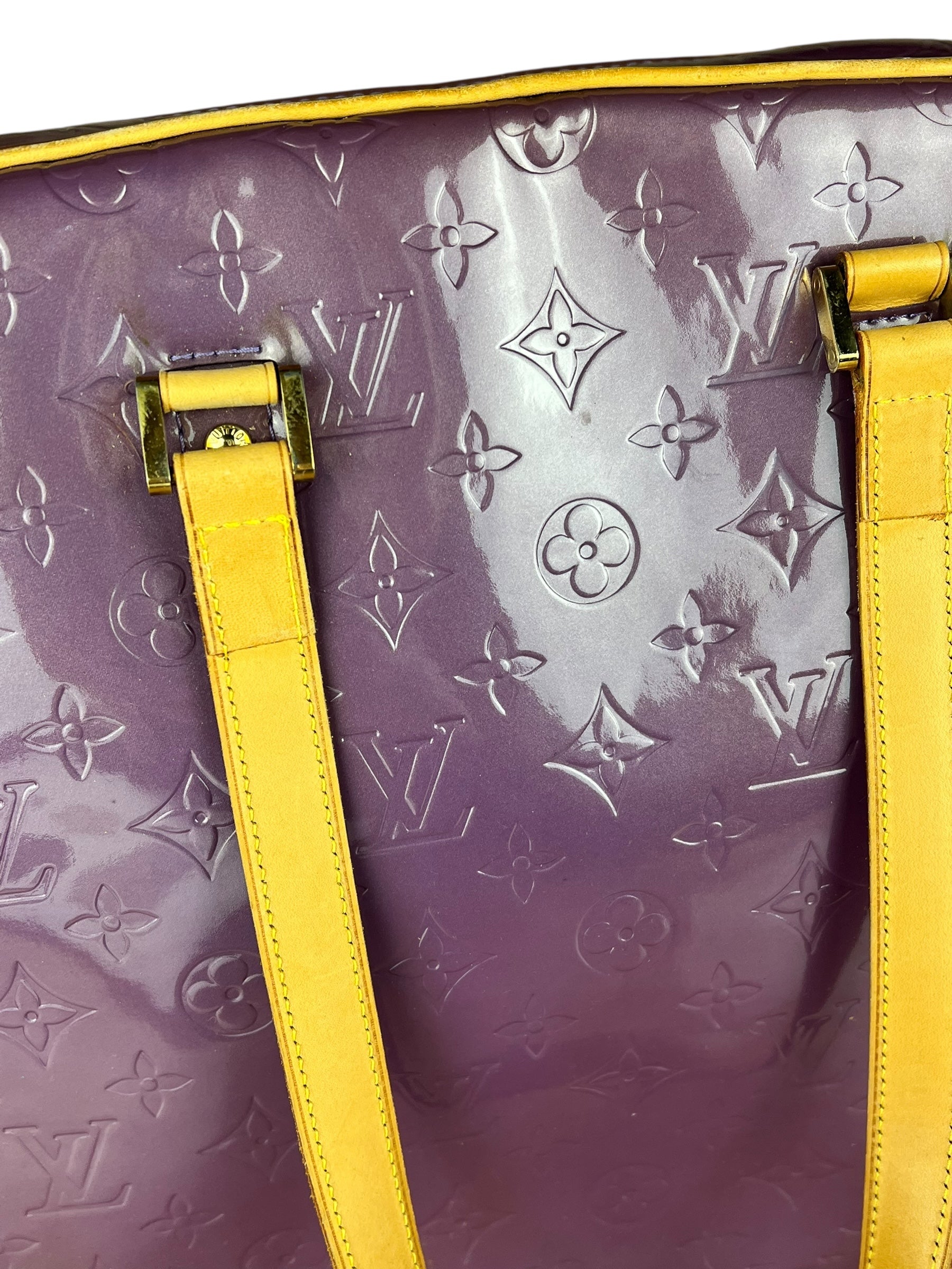 Louis Vuitton Vernis Purple Sutton Handbag