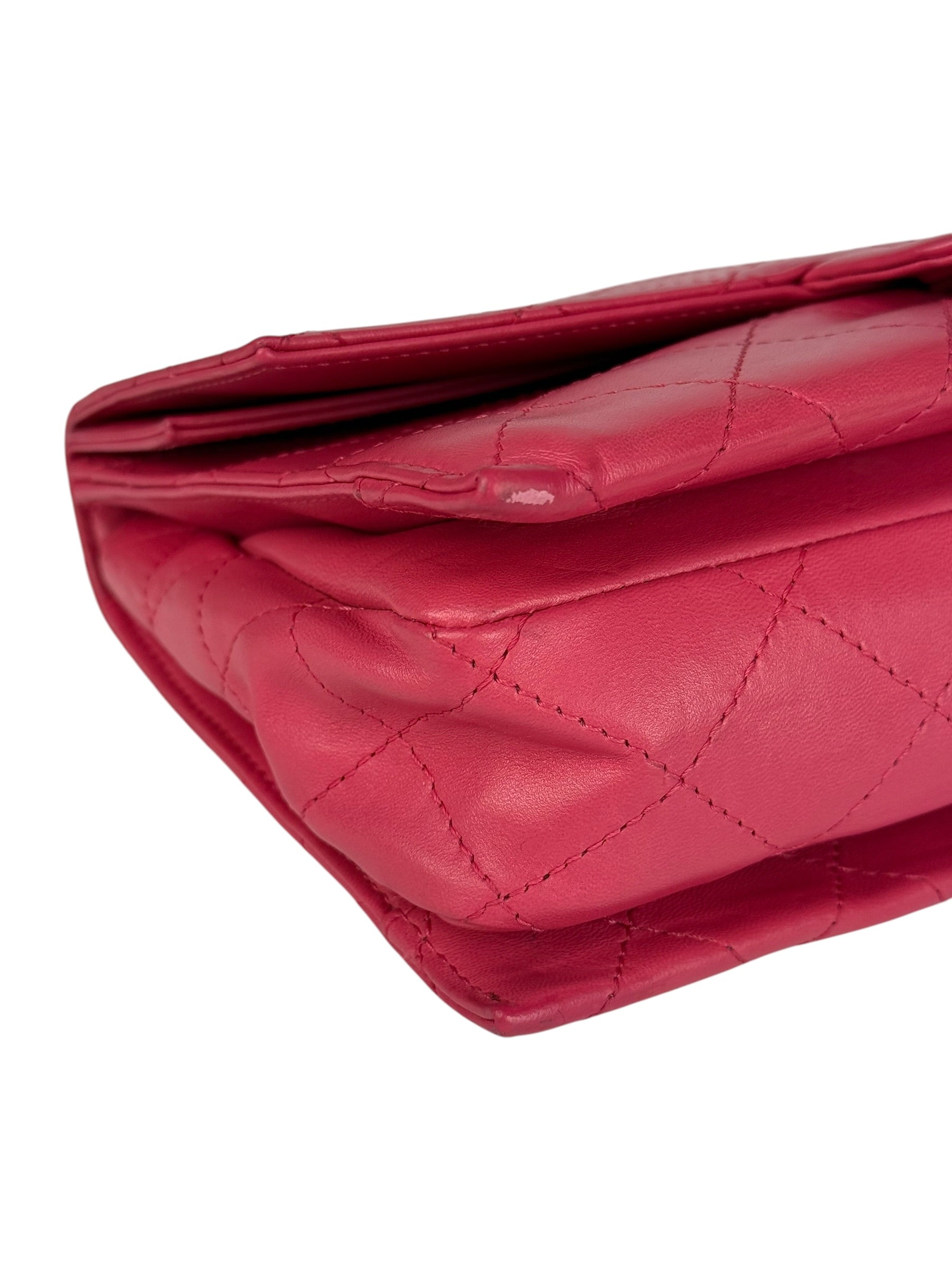 Chanel Pink Quilted Leather Accordion Flap Bag 2014