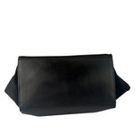 Celine Black Suede/Crocodile Embossed Leather Trapeze Two-Way Bag