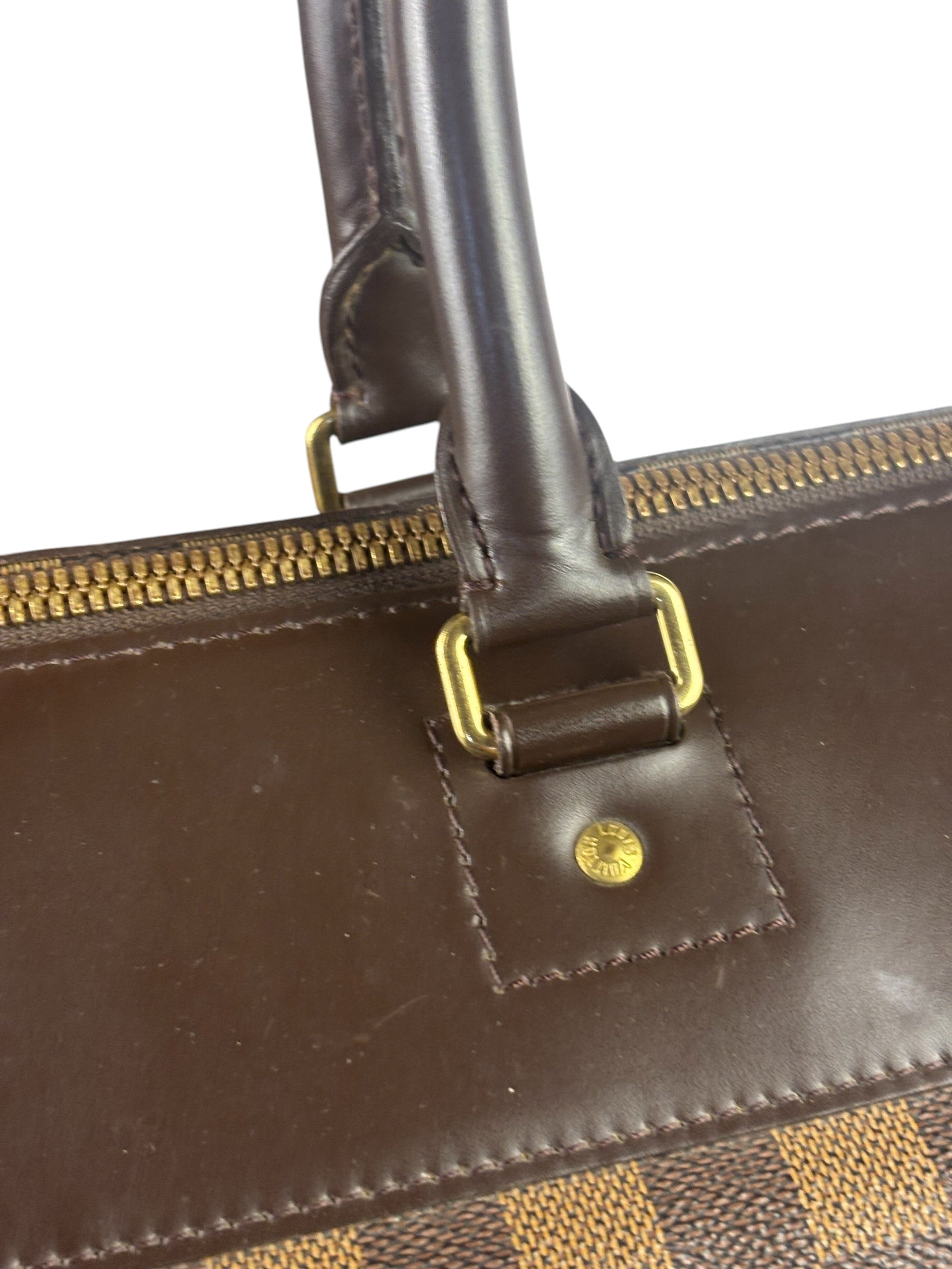 Louis Vuitton Damier Ebene Greenwich Travel Handbag GM