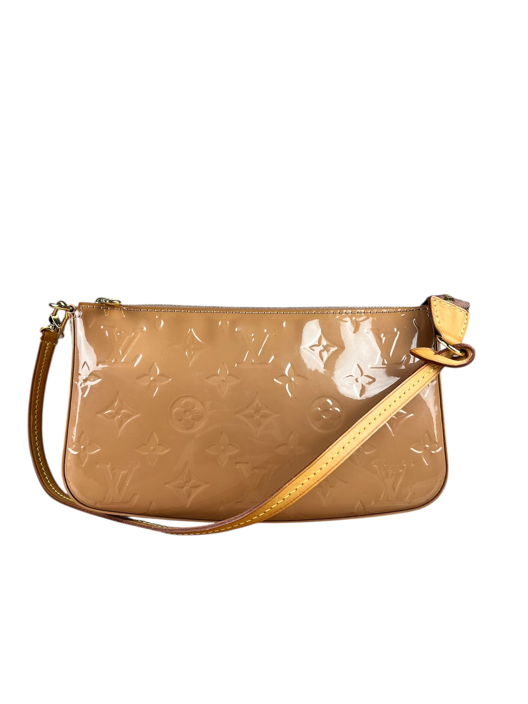 Louis Vuitton Monogram Vernis Pochette Beige