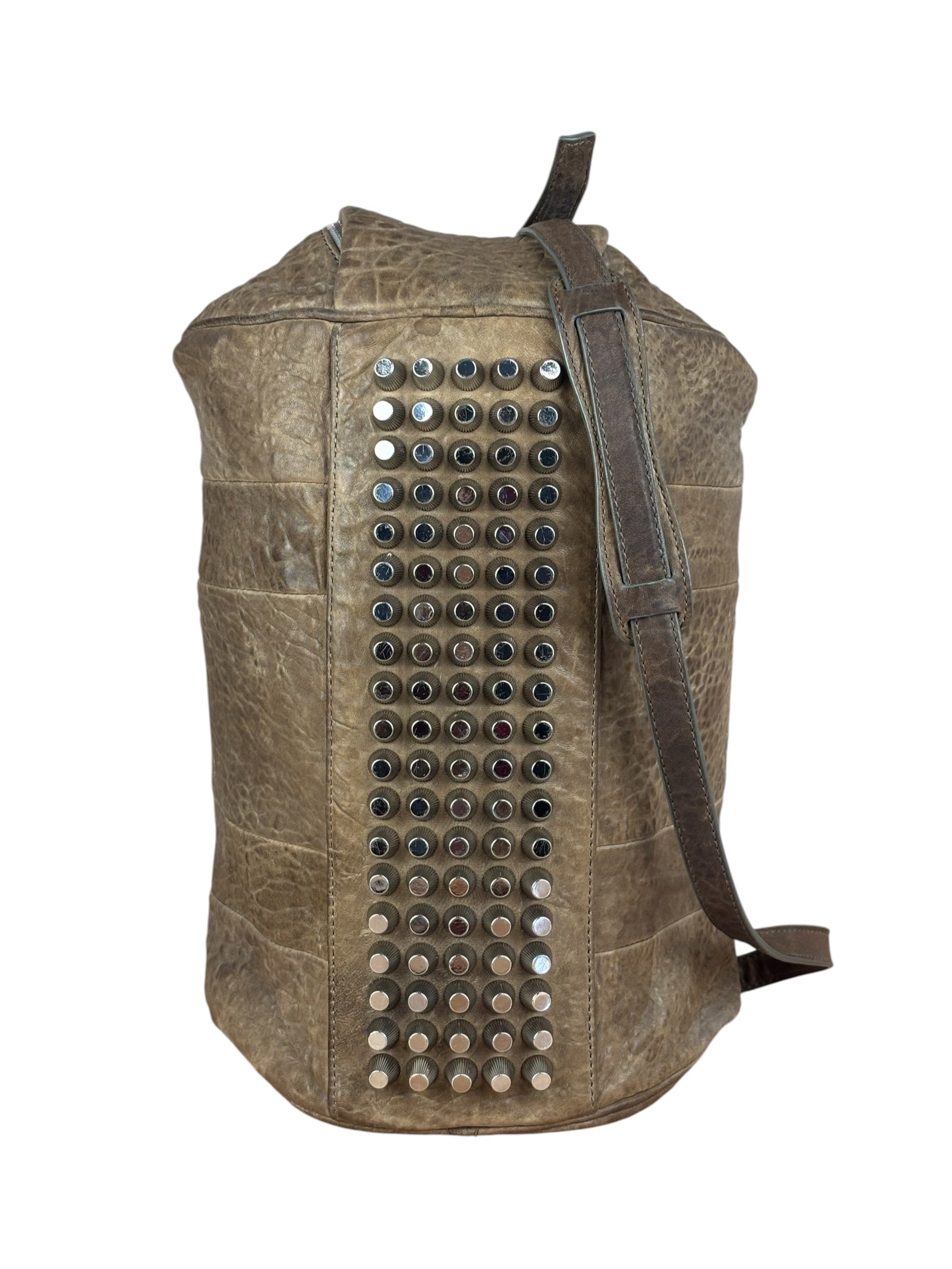 Alexander Wang Tan Beige Leather Rocco Satchel Two-Way Bag