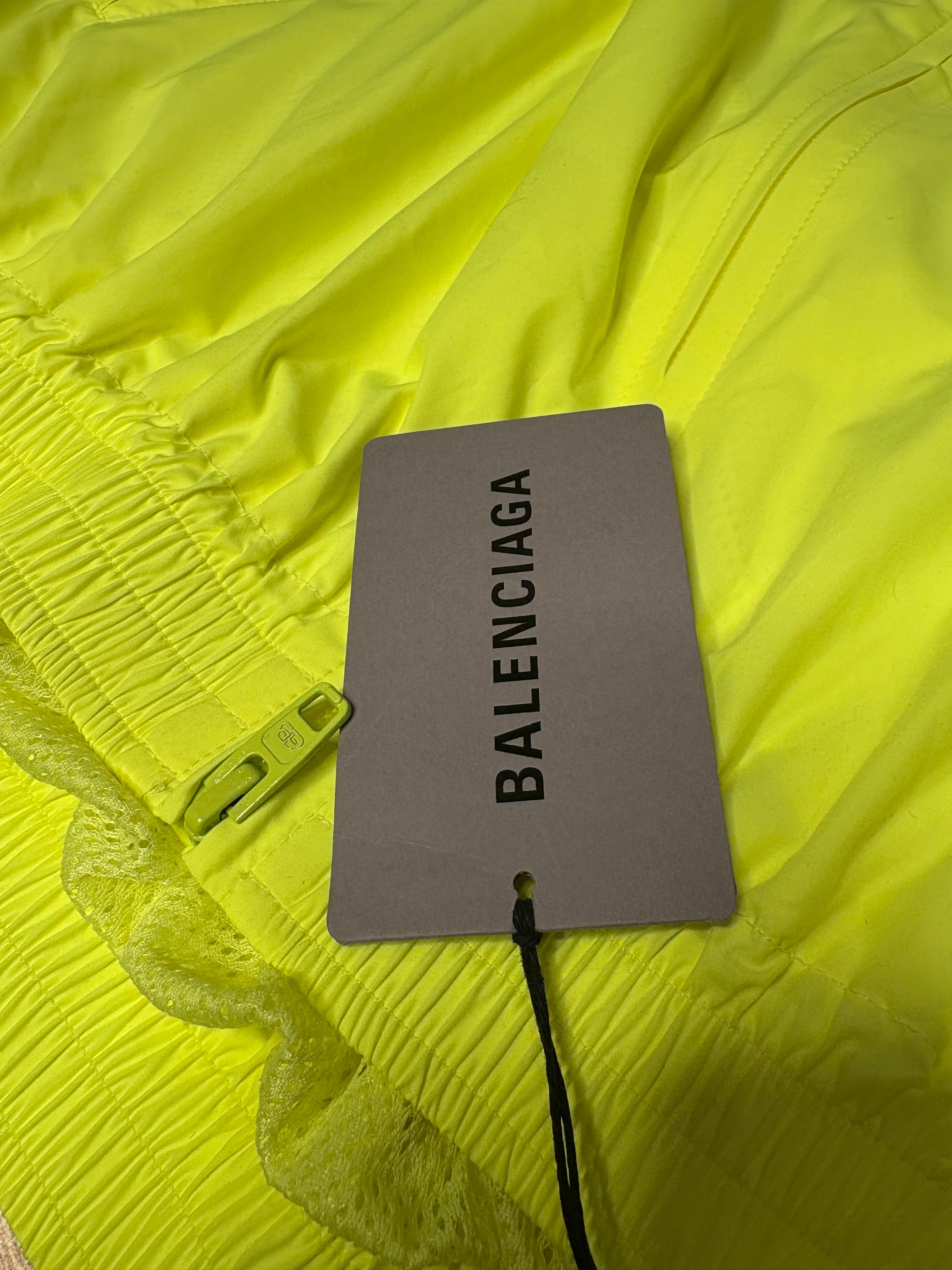 Balenciaga Neon Yellow Track Jacket
