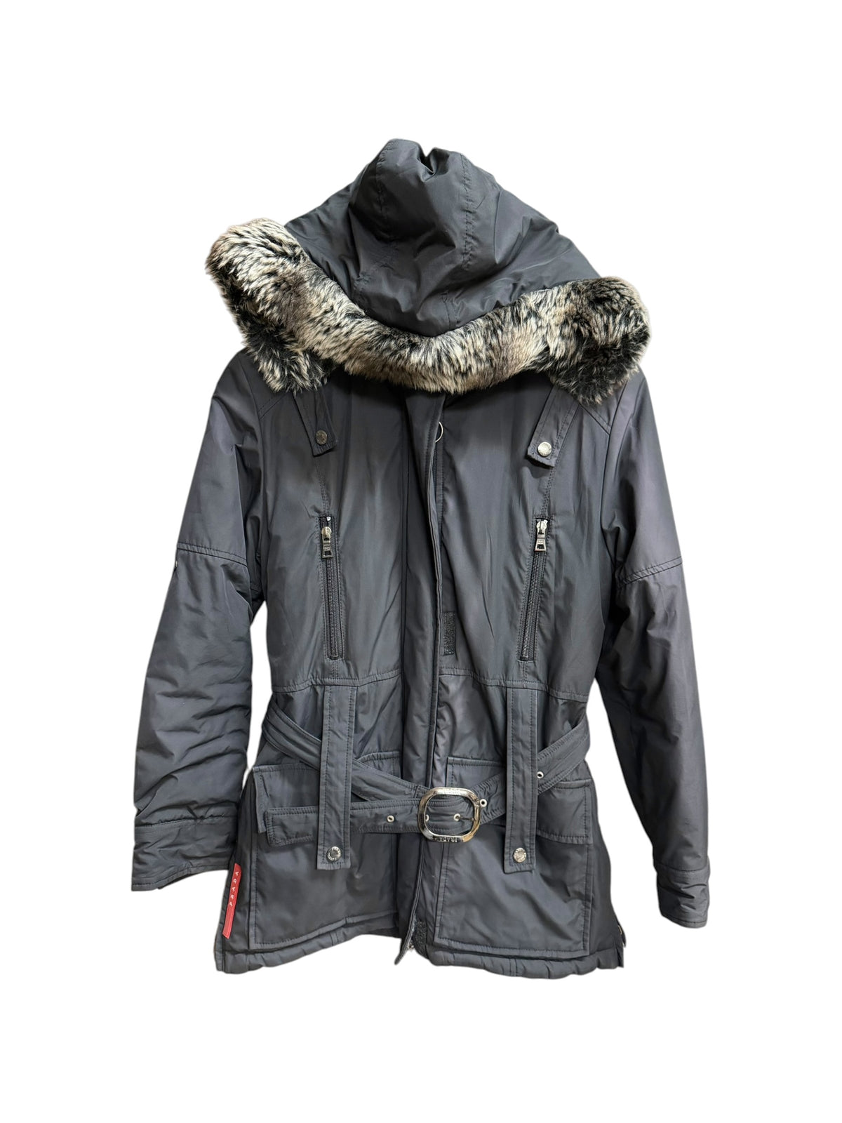 Vintage Prada Nylon Faux Fur Parka Jacket