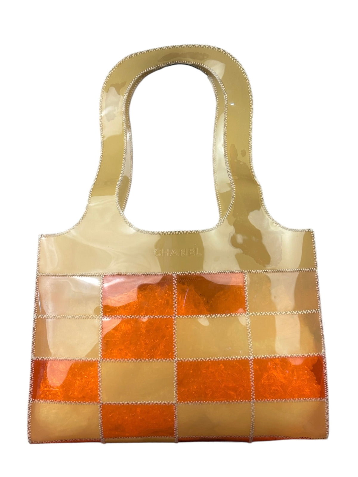 Chanel Vintage Vinyl Patchwork Naked Tote 1997