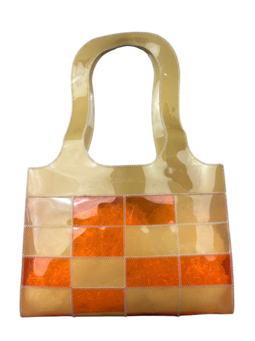 Chanel Vintage Vinyl Patchwork Naked Tote 1997