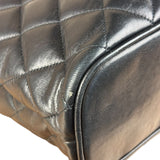 Chanel Vintage Black Quilted Leather Chain Tote/Shoulder Bag 1999