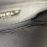 Chanel Black Leather Diamond Quilted Medium Boy Bag 2012