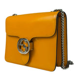 Gucci Orange GG Polished Leather Shoulder Bag