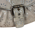 Celine Grey/Silver Suede/Leather Daisy Pochette