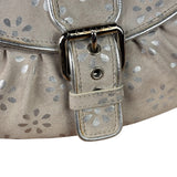 Celine Grey/Silver Suede/Leather Daisy Pochette