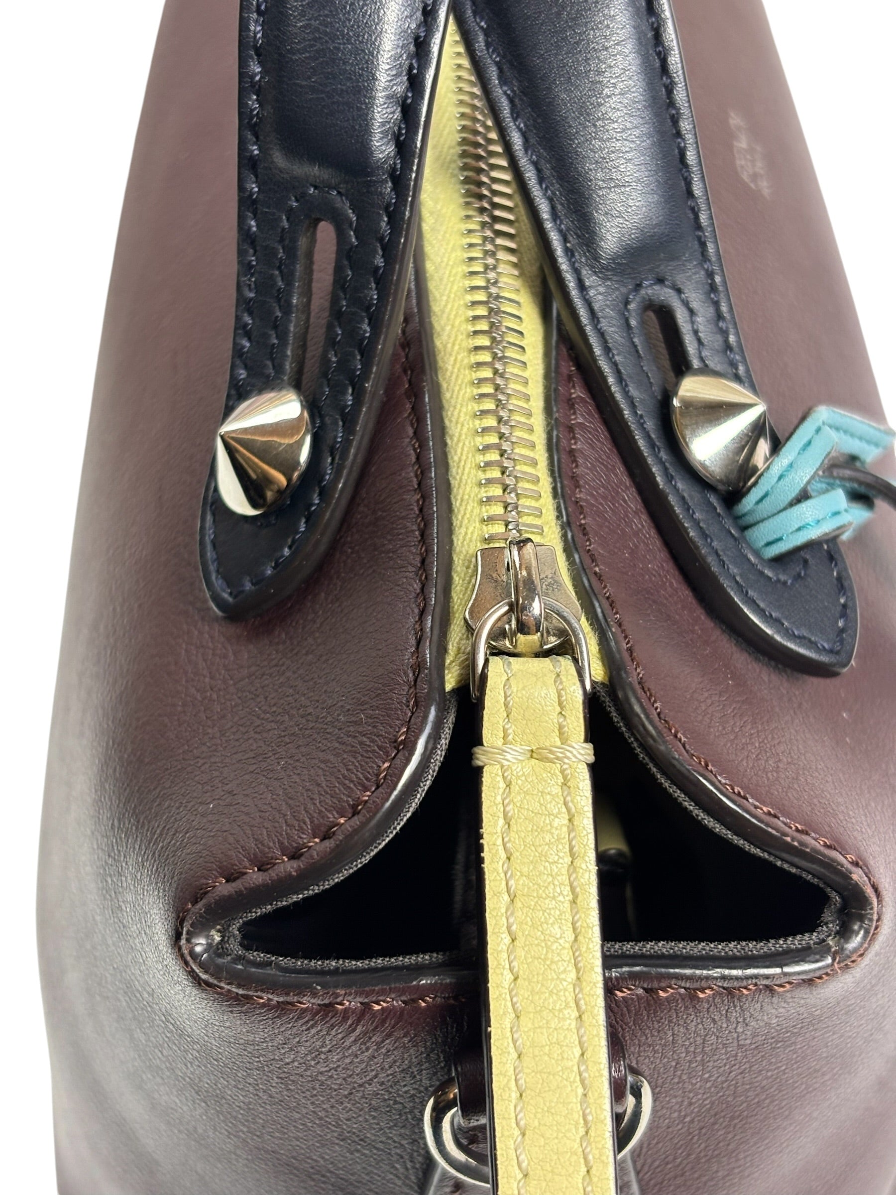 Fendi Burgundy By The Way 2 Way Boston Bag