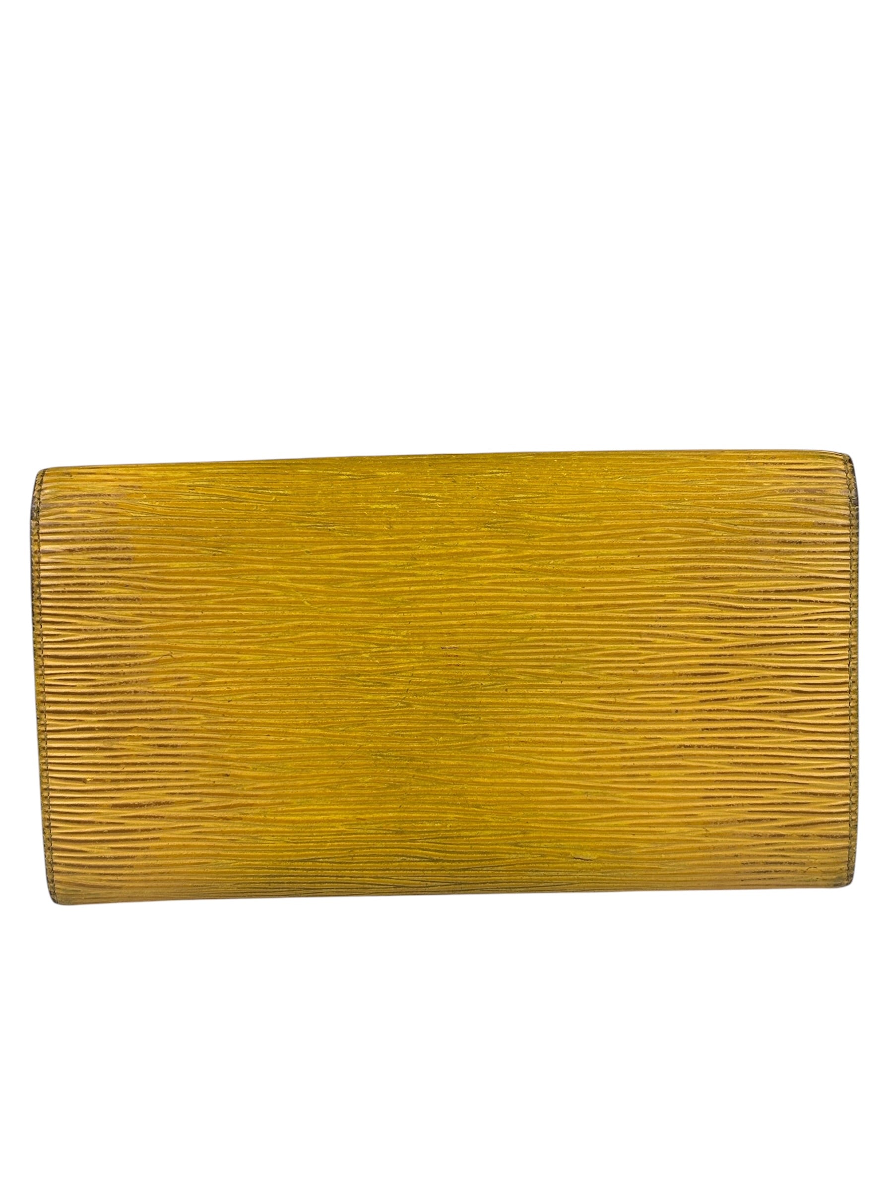 Louis Vuitton Yellow Epi Leather Long Wallet