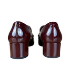 Burberry Burgundy Patent Leather Loafers
