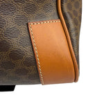 Celine Vintage Macadam Canvas Boston Bag
