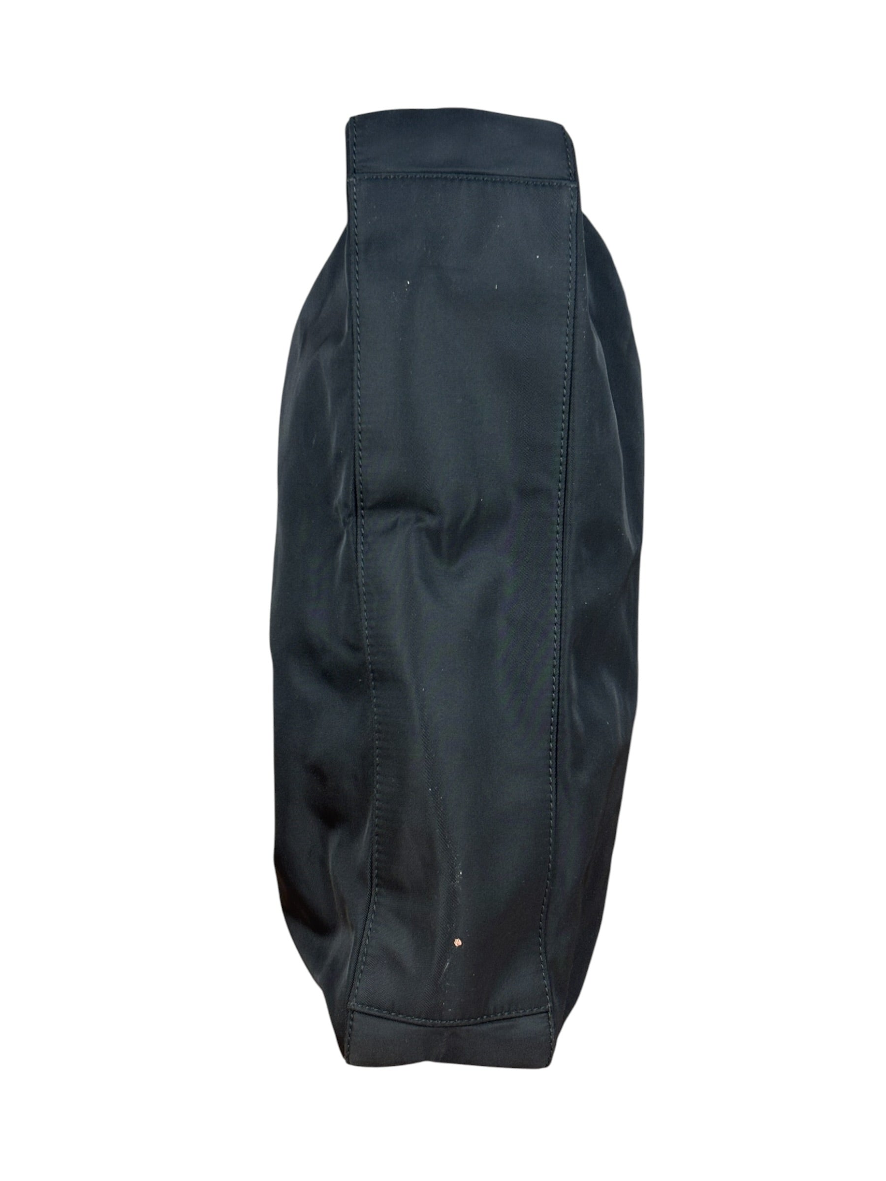 Prada Vintage Black Nylon Hobo Shoulder Bag