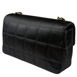 Chanel Black Satin Chocolate Bar Mini East-West Flap Bag