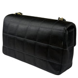 Chanel Black Satin Chocolate Bar Mini East-West Flap Bag
