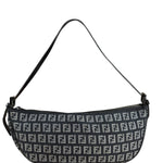 Fendi FF Black Canvas Boat Pochette