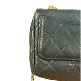 Chanel Black Quilted Leather Kiss-Lock My Crush Micro Bag 2020
