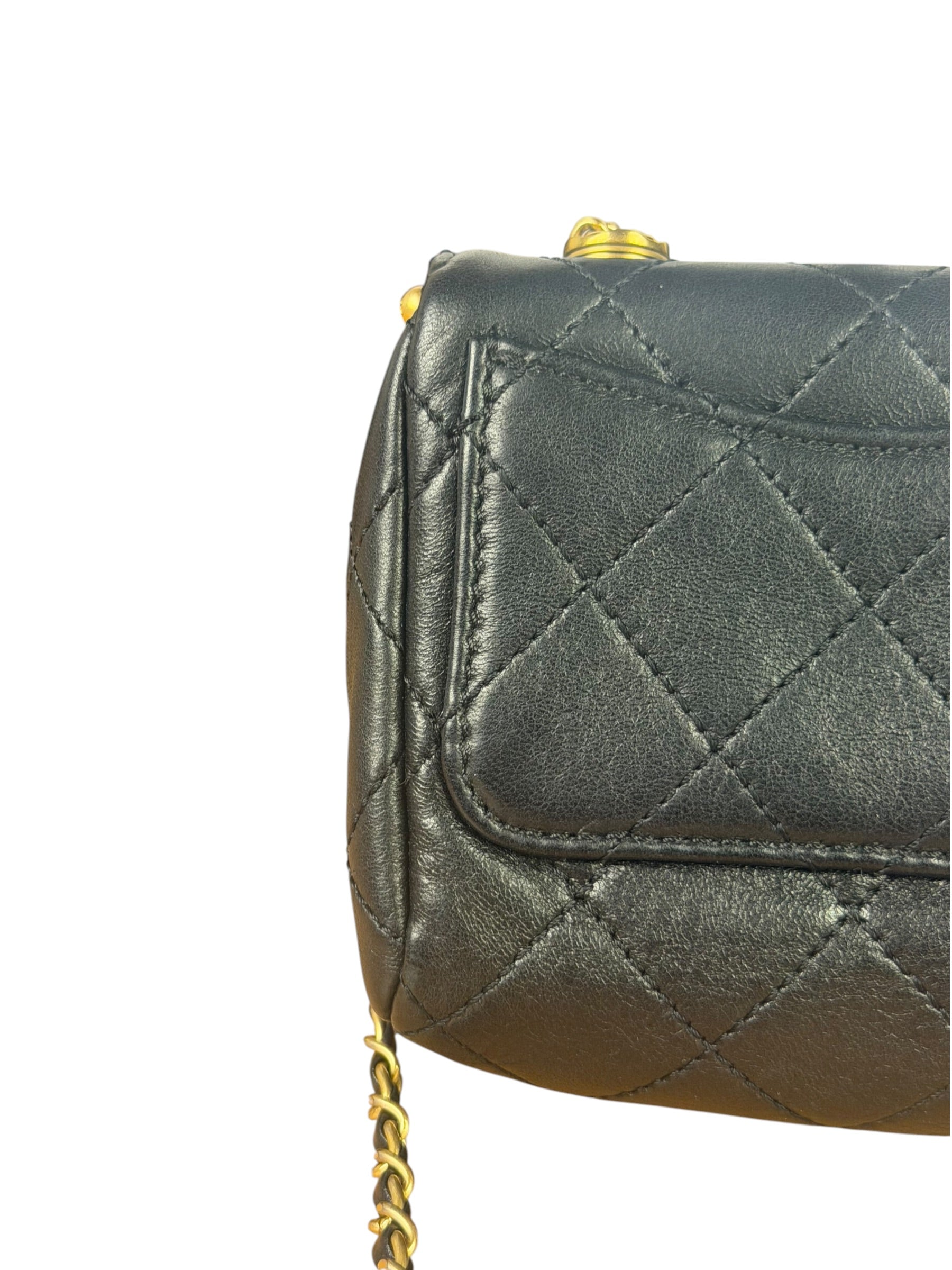 Chanel Black Quilted Leather Kiss-Lock My Crush Micro Bag 2020