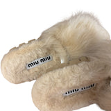 Miu Miu Calzature Donna Fuzzy Slides