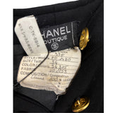 Chanel Black Wool Short Skirt