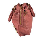 Balenciaga Pink Lambskin Velo Moto Two-Way Bag