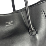 Balenciaga Black Leather Bel Air Carry Carry All Large Tote