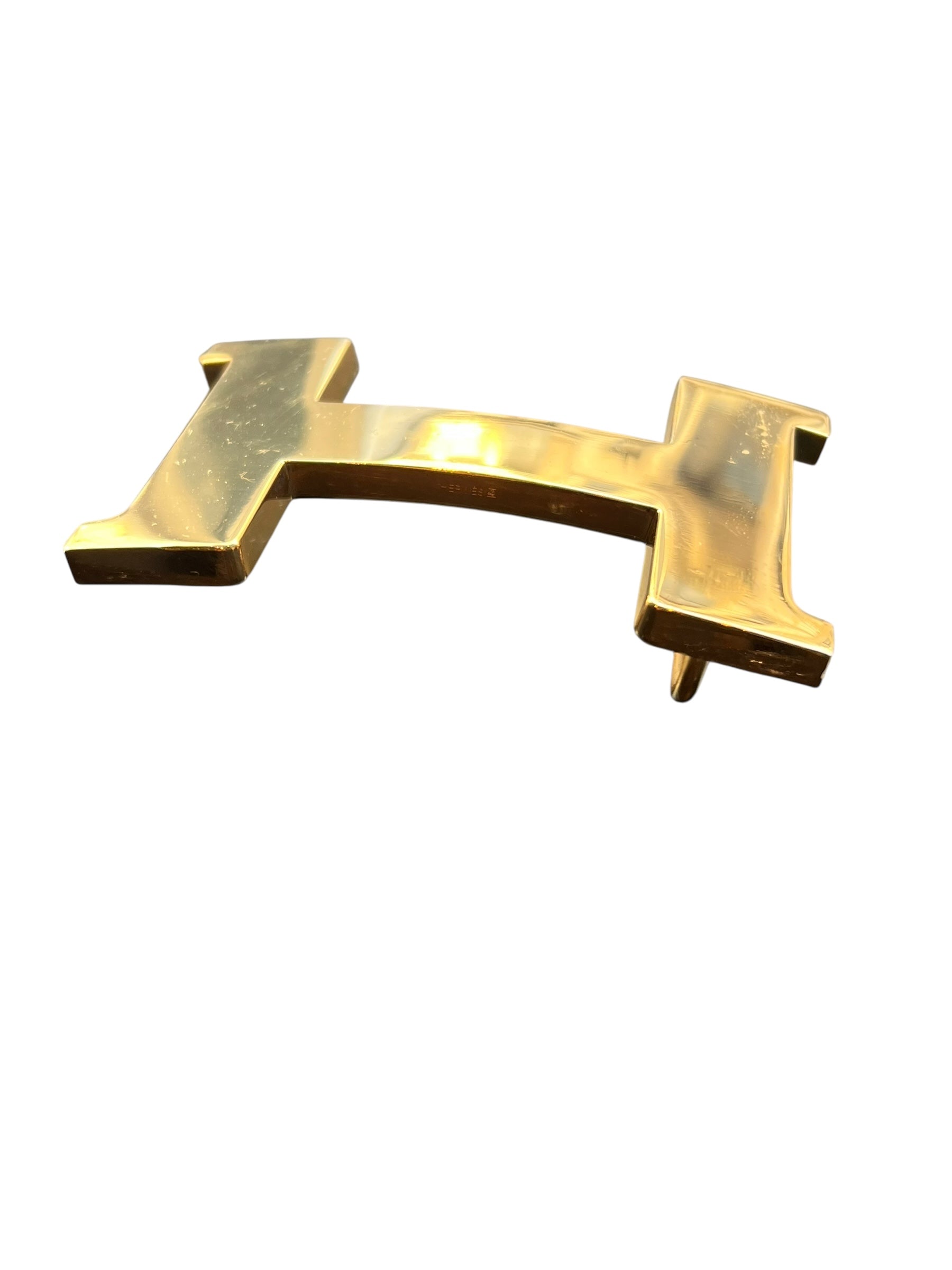 Hermes H Constance Polished Belt Buckle Gold