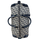 Christian Dior Vintage Navy Blue Trotter Boston Bag
