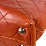 Chanel Red Quilted Calfskin In The Business Tote 2011