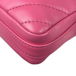 Chanel Pink Chevron Leather Promenade Chain Shoulder Bag 2018