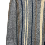 Hermes Vintage Grey Cashmere Striped Sweater
