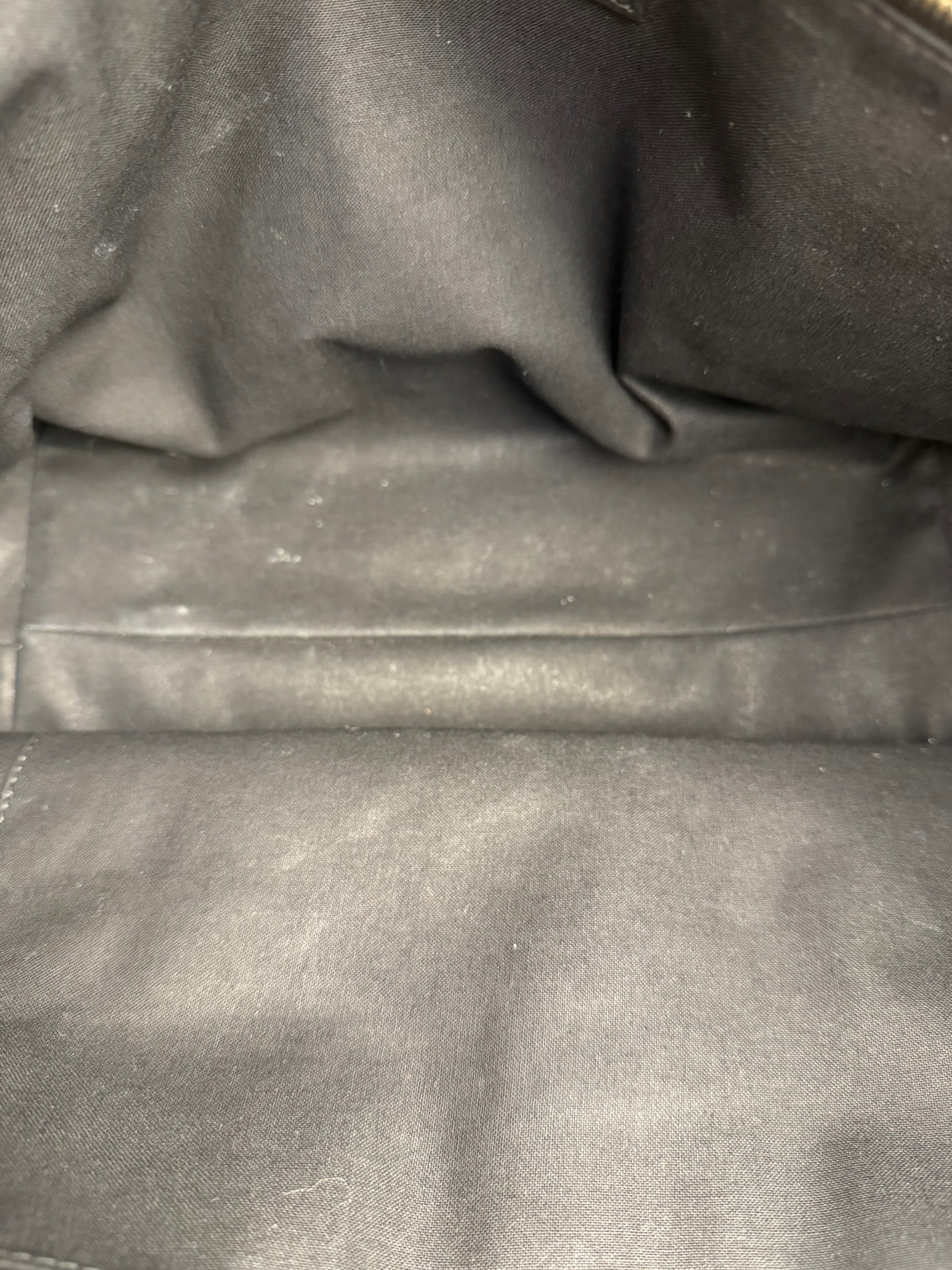 Prada Green Saffiano Leather Medium Double Tote Bag