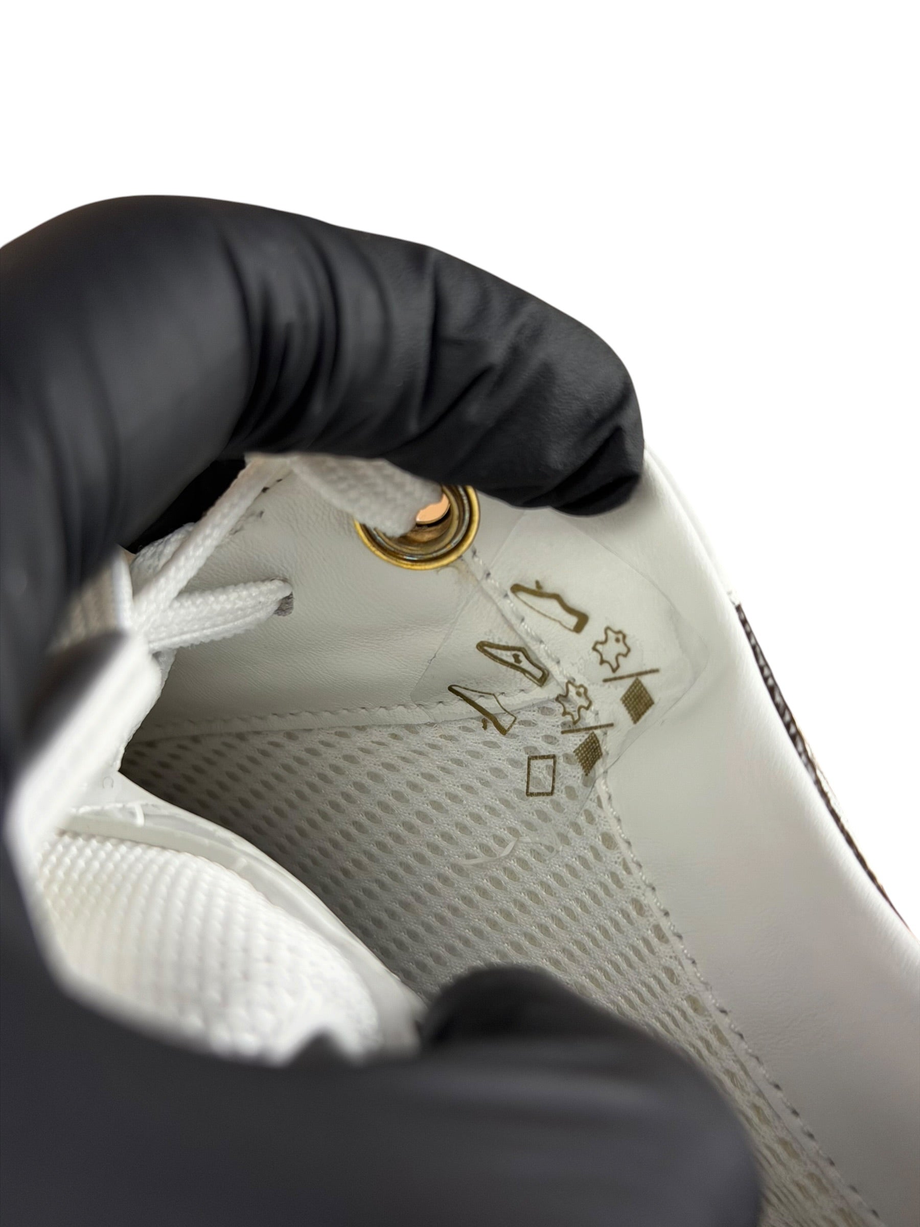 Louis Vuitton White/Brown Run Away Sneakers
