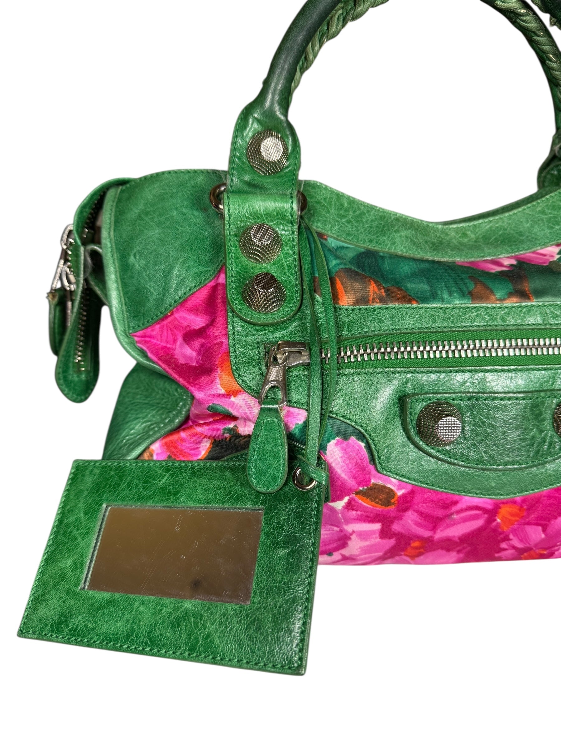 Balenicaga Floral Print Le City Bag