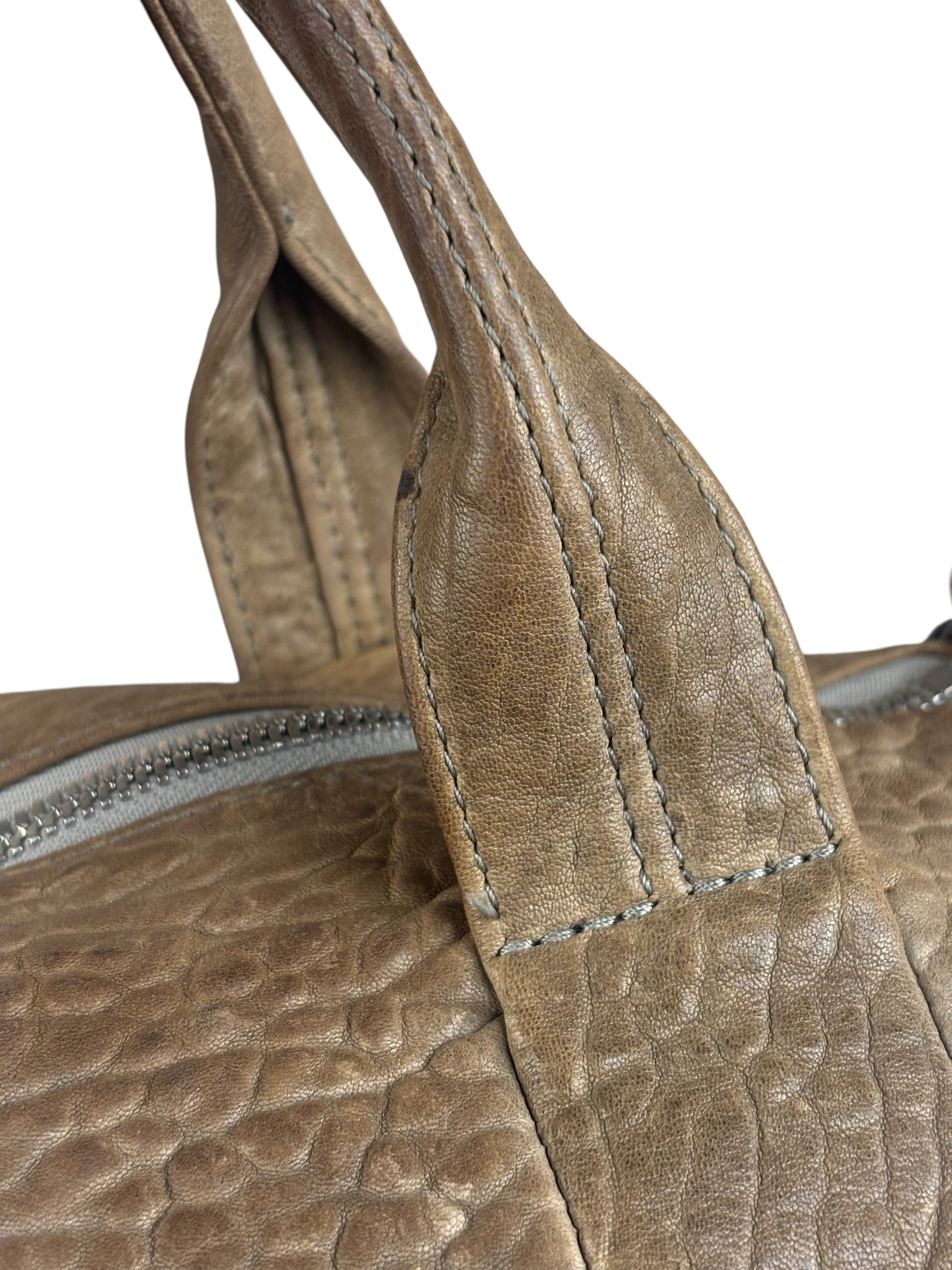 Alexander Wang Tan Beige Leather Rocco Satchel Two-Way Bag