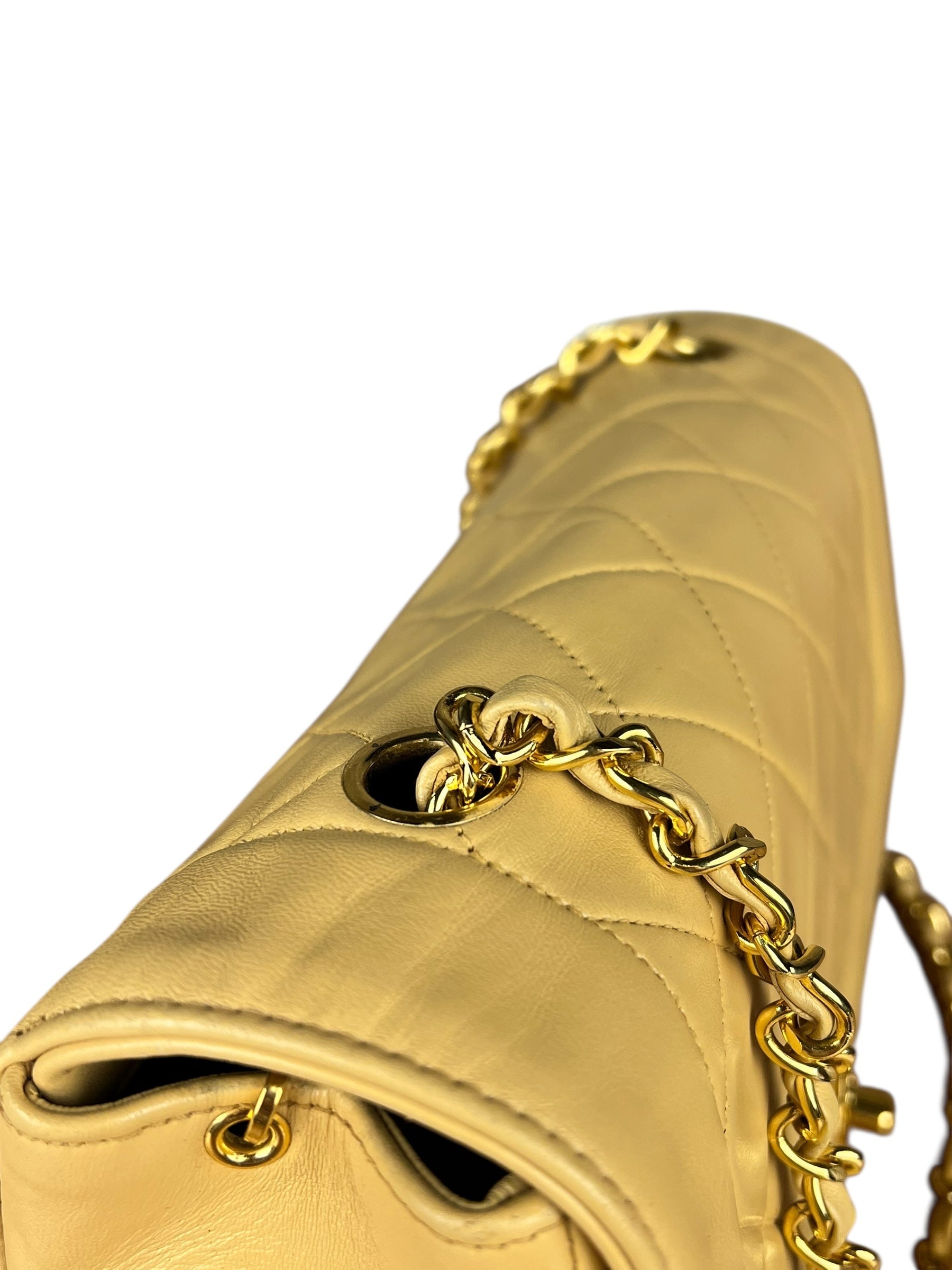 Chanel Beige CC Leather Diana Flap Bag '92