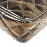 Chanel Black Quilted Patent Leather Camera Bag 1989