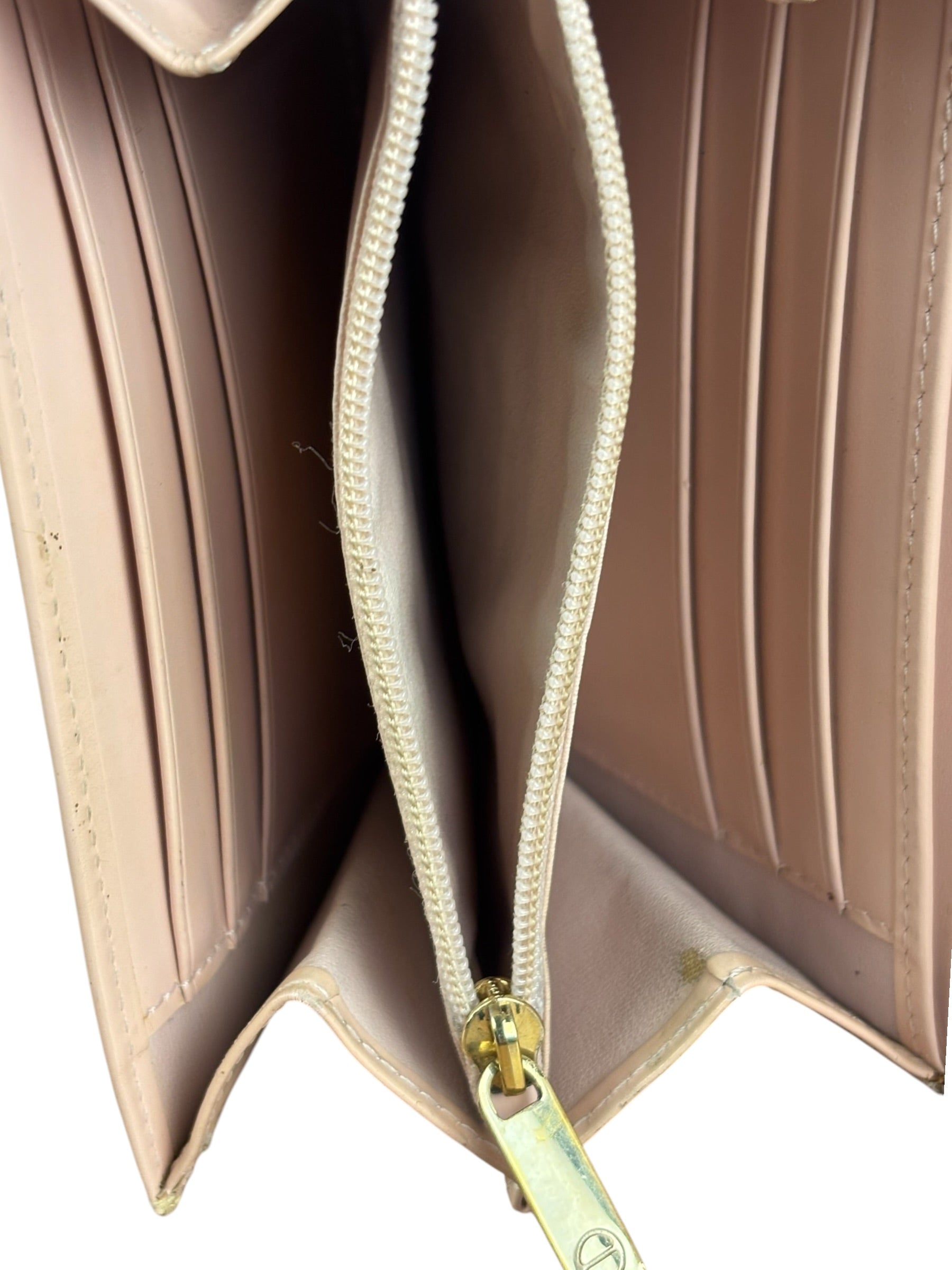 Cartier Vintage Pink Patent Leather Compact Wallet