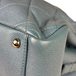 Chanel Blue Caviar Quilted CC Timeless Soft Shopper Tote 2010