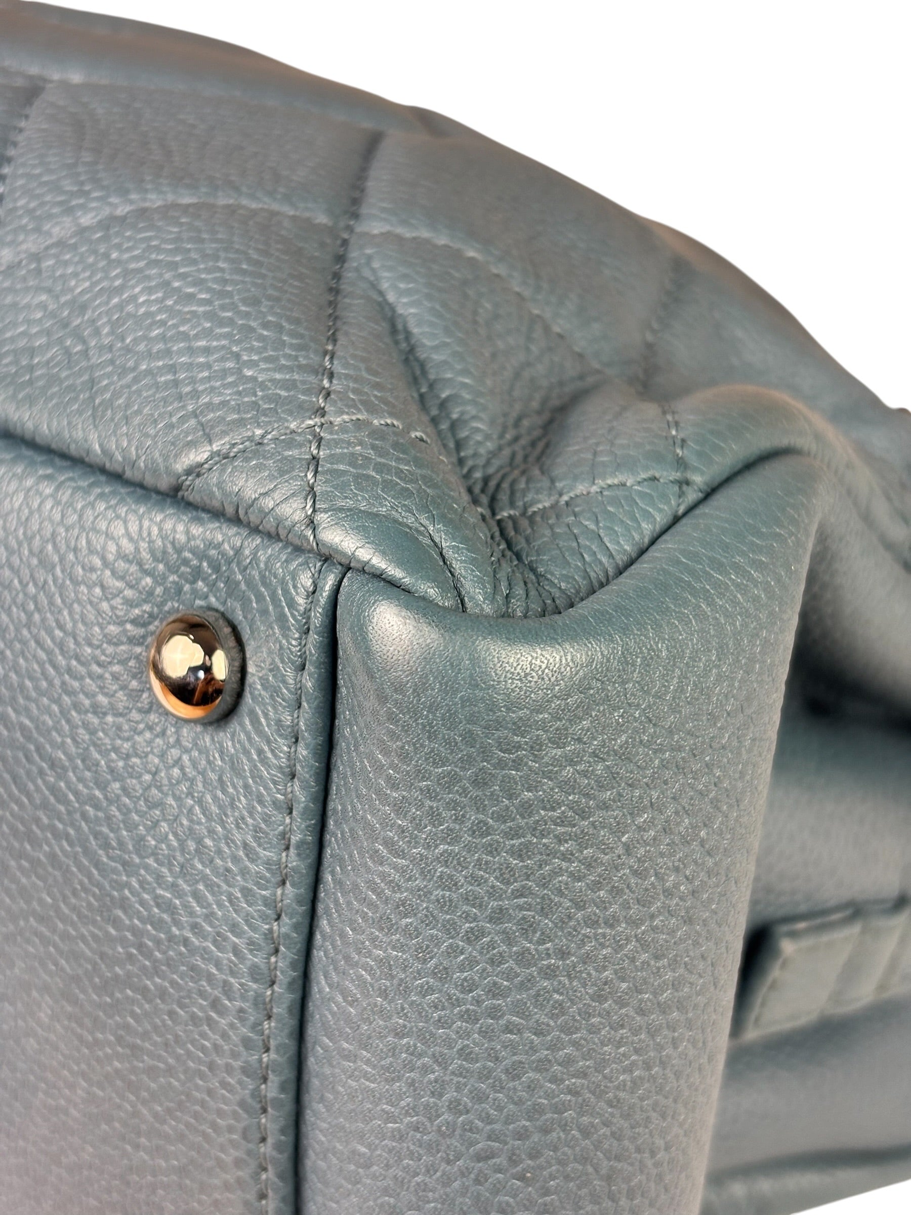 Chanel Blue Caviar Quilted CC Timeless Soft Shopper Tote 2010