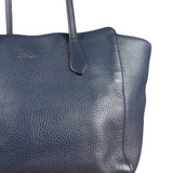 Gucci Blue Pebbled Leather Swinger Bag