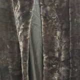 Saga Purple Ranched Mink Fur Long Coat