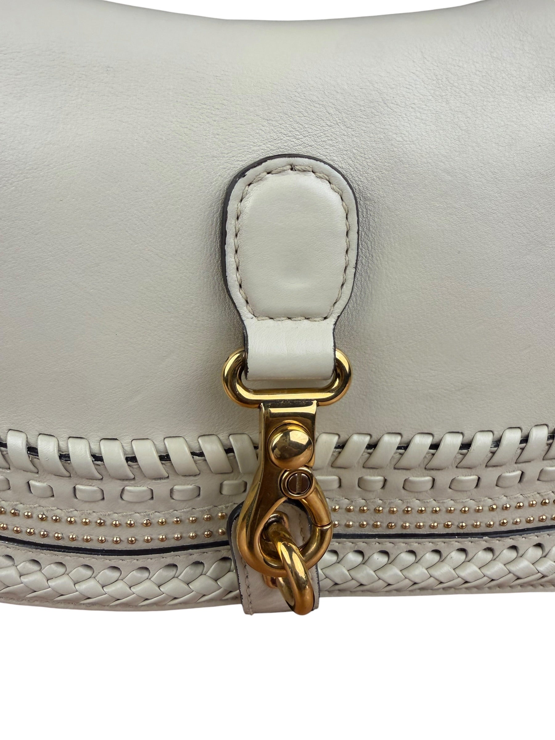 Gucci Limited Edition White Leather Marrakech Satchel Shoulder Bag