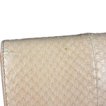 Fendi Pink Python Flower Studded Mini Chain Shoulder Bag