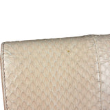 Fendi Pink Python Flower Studded Mini Chain Shoulder Bag