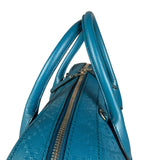 Gucci Diamante Bright Blue Leather Top Handle Bag