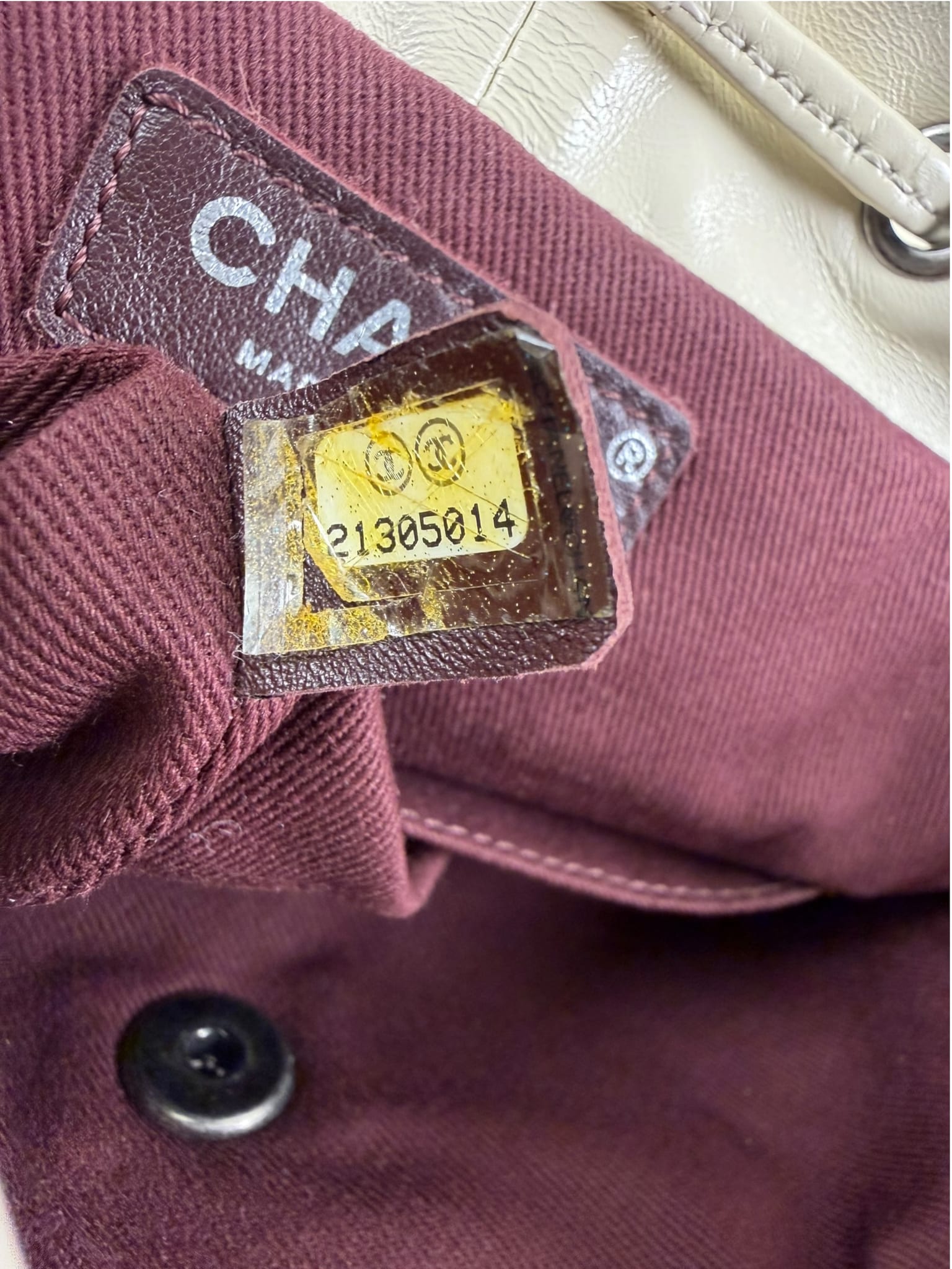 Chanel Cream Quilted Shearling Mountain Paris-Salzburg Small Backpack 2015